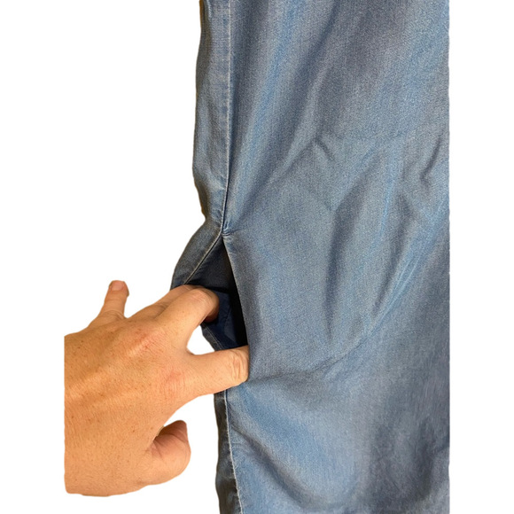 MICHAEL KORS Chain detail chambray dress ⛓️ medium ⛓️ - Picture 8 of 11